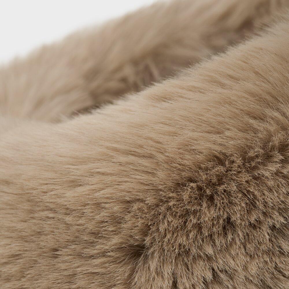 Men & Women faux fur retro ski headband Zeit Camel Beige 6/6