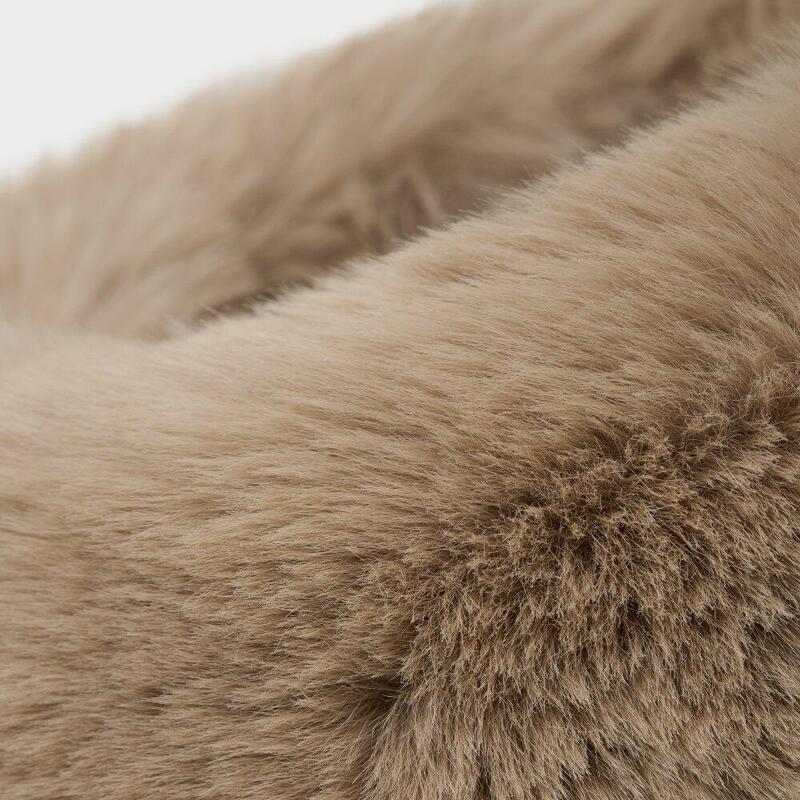 Bandă retro pentru urechi din blană de schi Zeit Camel Bej