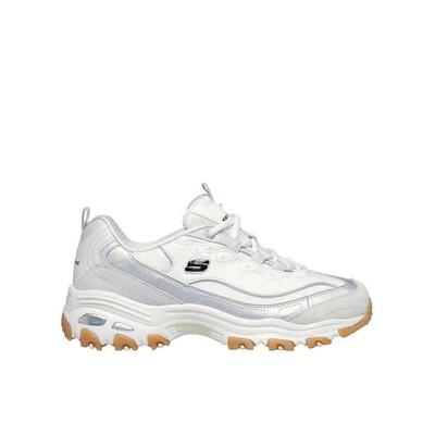 Zapatillas Skechers Mujer D'Lites - Dazzling Shine Blanco