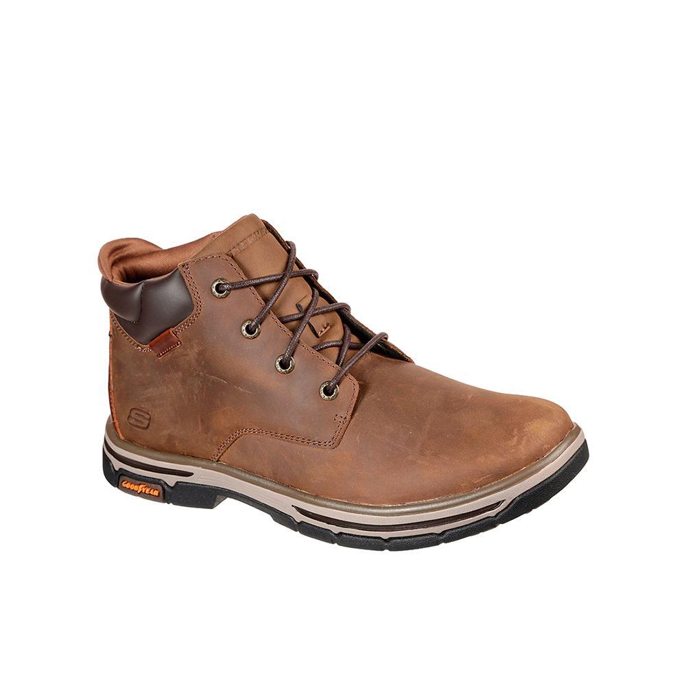 Botins Skechers Homem Segment 2.0 - Brogden Castanhos 2/5