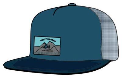 Casquette helly hansen hh flatbrim trucker cap bleu os