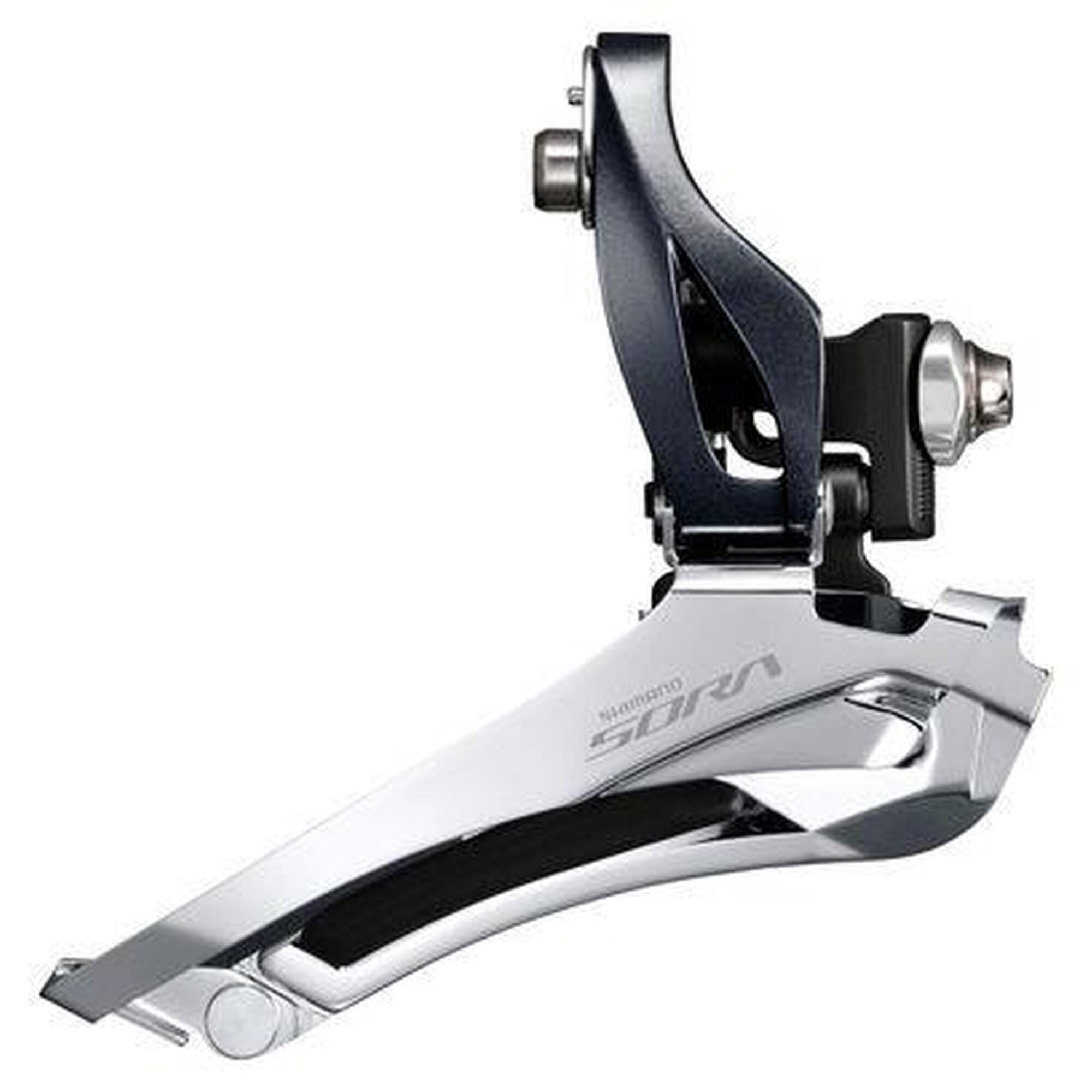 Shimano - Dérailleur Avant Shimano Sora Fd-r3000-f À Braser 2x9v - Dérailleur - Gris - No Size - Decathlon