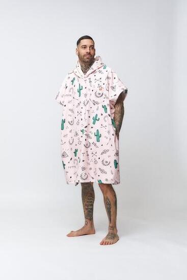 Poncho surf adulte - Hype - Rose