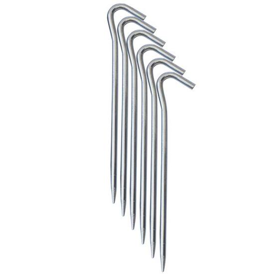 Piquets de tente YATE aluminium 6 pièces 18,5 cm légers et résistants