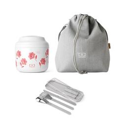 Set boite repas isotherme 500ml Poppy + accessoires|Adulte|Bureau, pique-nique