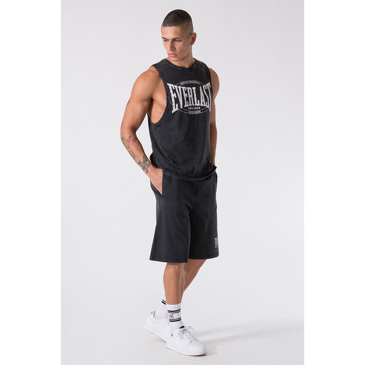 Everlast Camiseta Sin mangas Dye Heavy Black 3/3