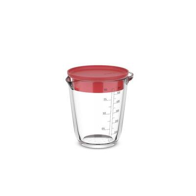 Glas Messbecher mit Deckel Chef it - Hochwertiges Glas - 0,5l - Chalk