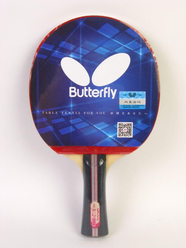 Butterfly 3 Series Table Tennis Racket, Long Handle, In two-sides