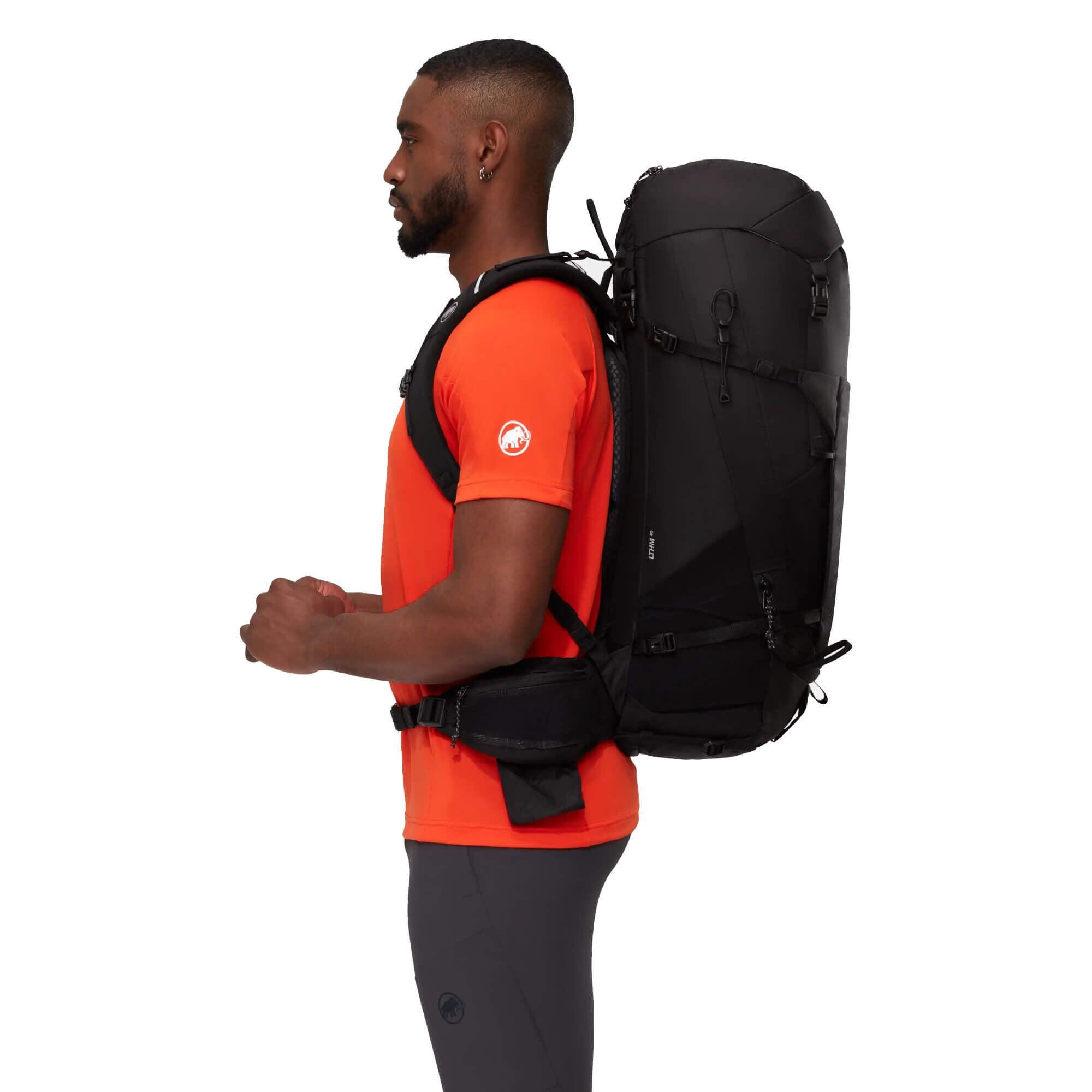 Sac à dos randonnée Mammut Lithium 40 L noir, dos ventilé EVA recyclé DWR 7/7