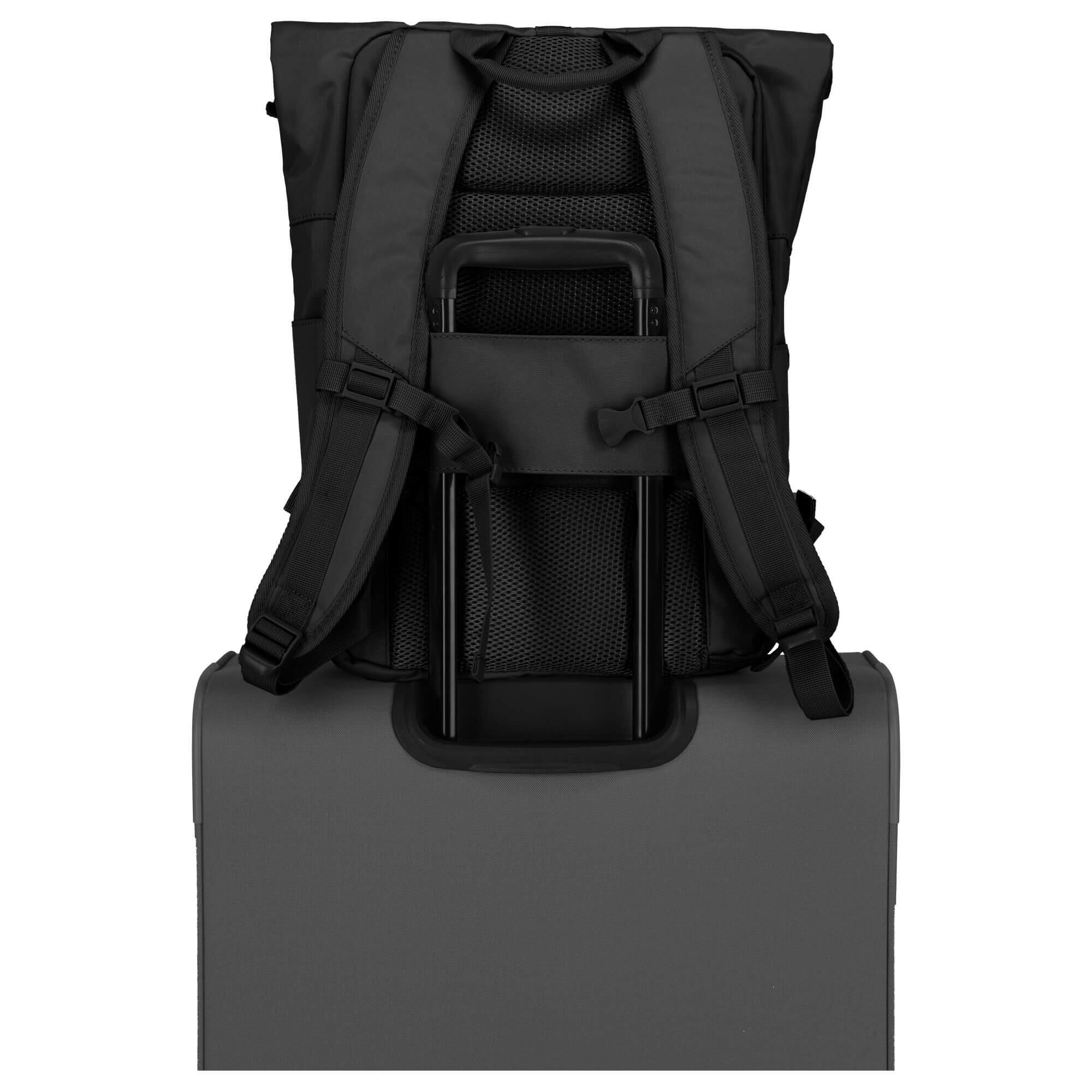 BASICS Rollup Rucksack, Schwarz 6/6