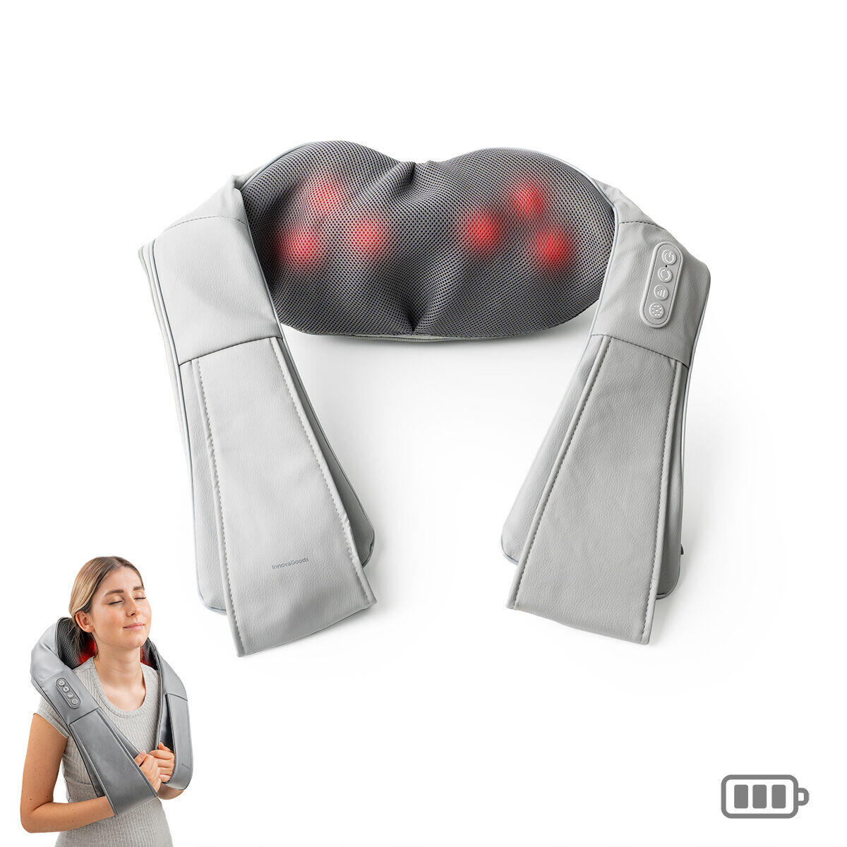 Massajador recarregável InnovaGoods Shiatsu Pro Massatsu 2/7