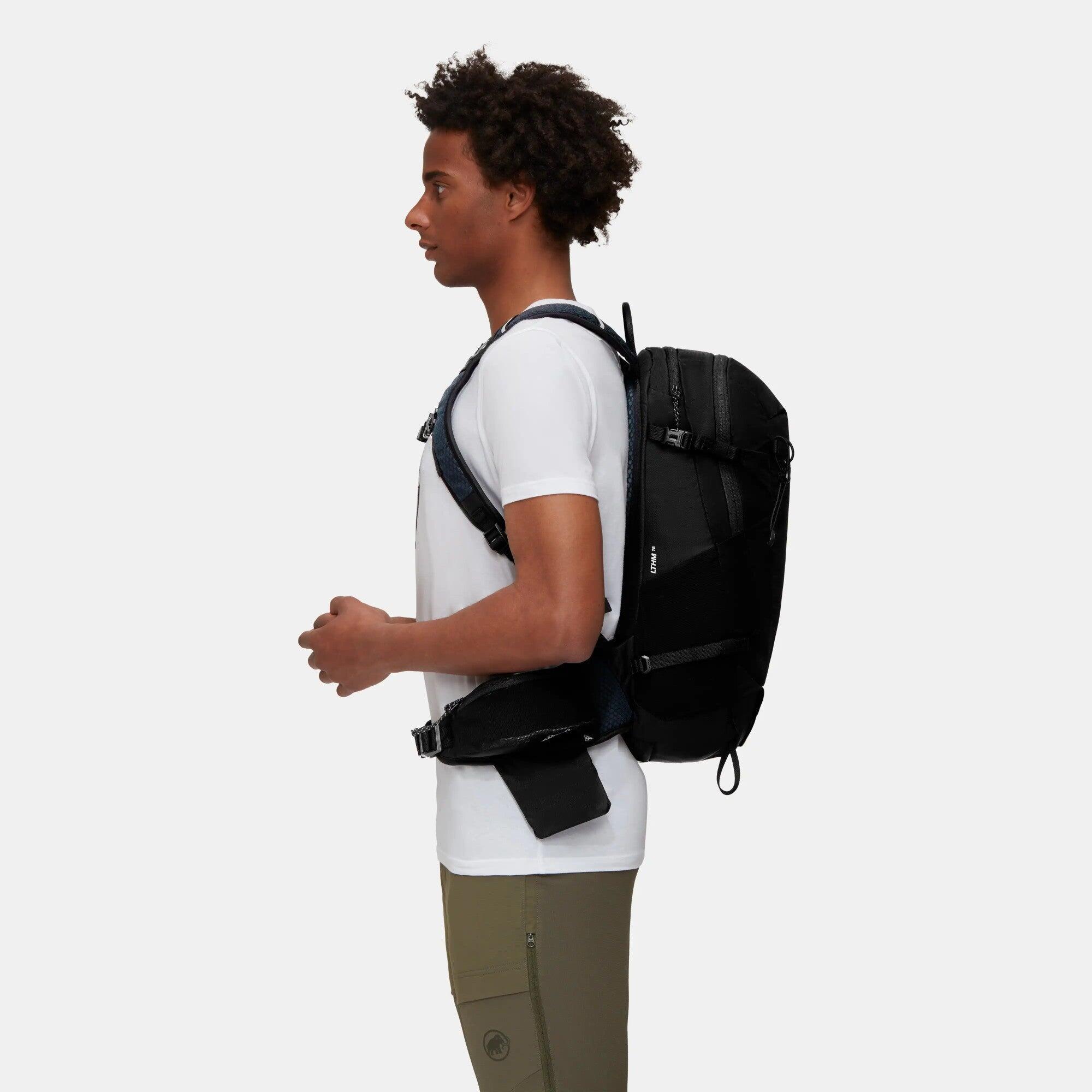 Sac à dos Mammut Lithium 15, 15L, léger, noir, mousse EVA 3D, ceinture amovible 6/7