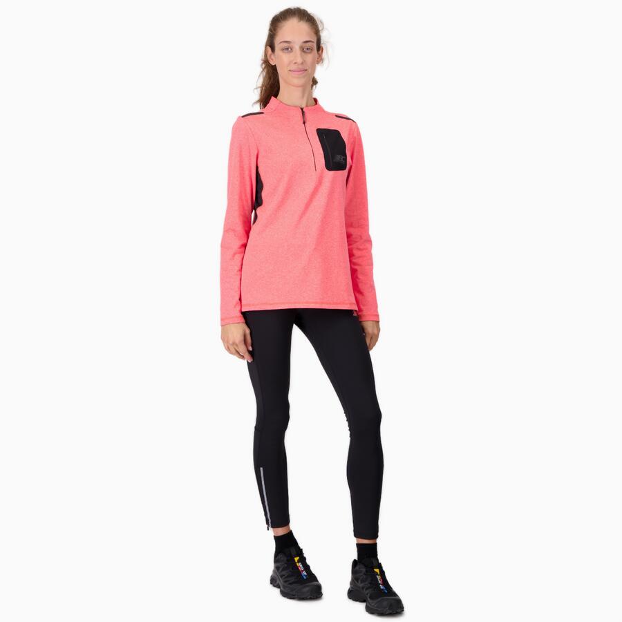 Maglia a maniche lunghe con mezza zip Donna Running FOCUS 4/5