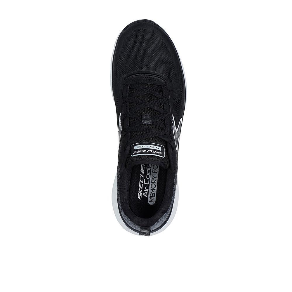 Ténis Skechers Homem Flex Advantage 5.0 - Spreelo Preto/ Blanco 3/4