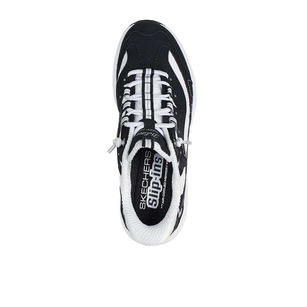 Zapatillas Skechers Mujer Contour Foam - Cozy Fit Sweet Nostalgia Negro/ Blanco 3/4
