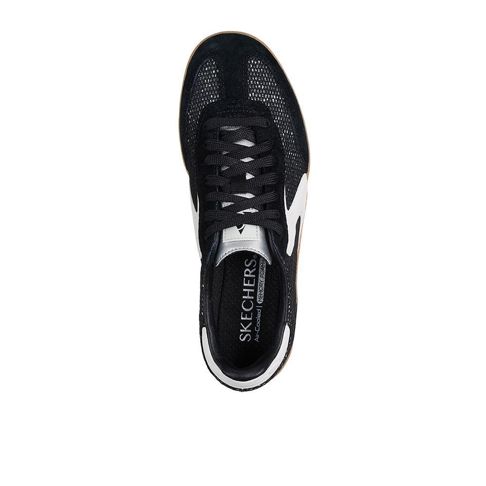 Ténis Skechers Mulher Hotshot - Meshing Well Preto/ Blanco 3/4