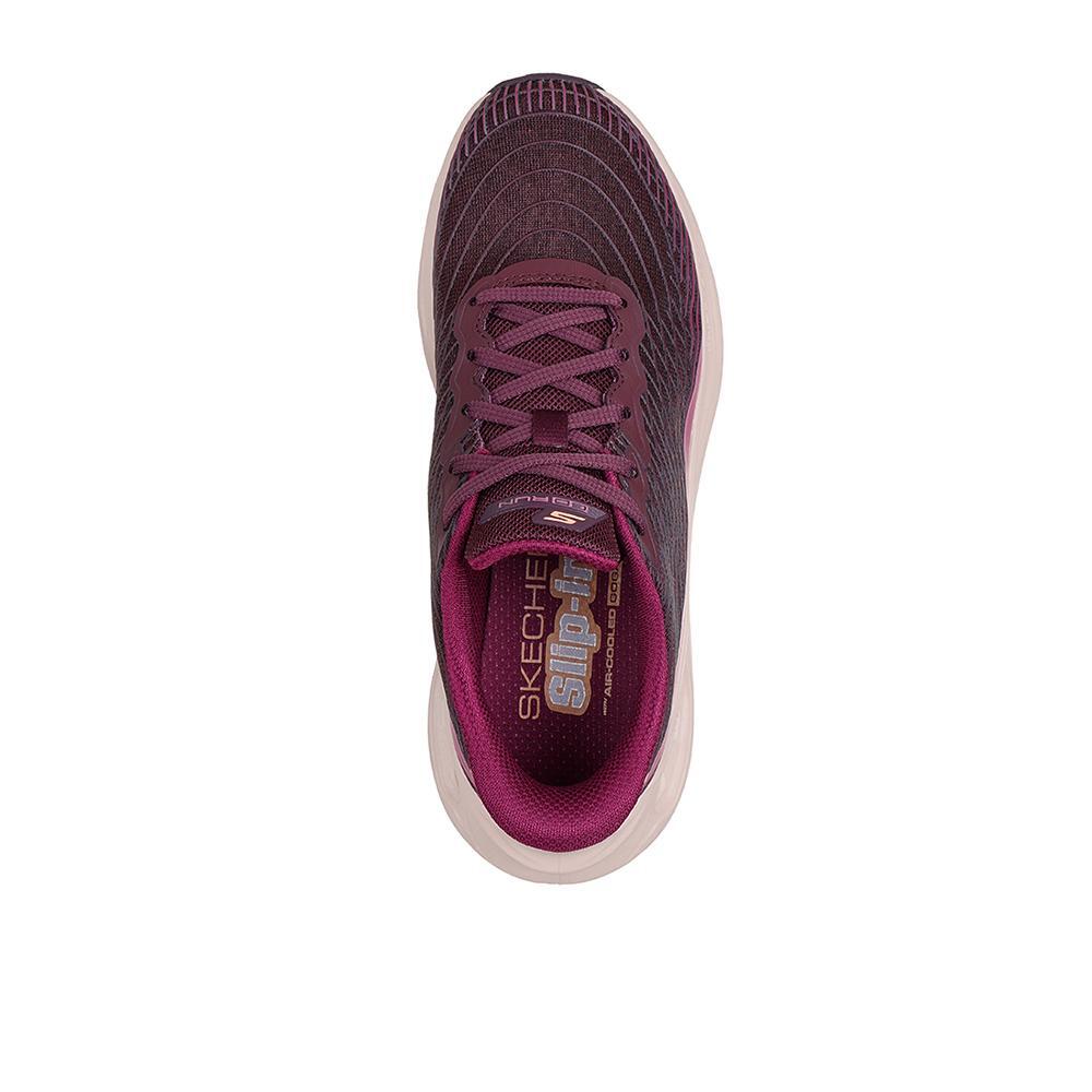 Ténis Skechers Mulher Max Cushioning Glide-Step Bordéus 3/4