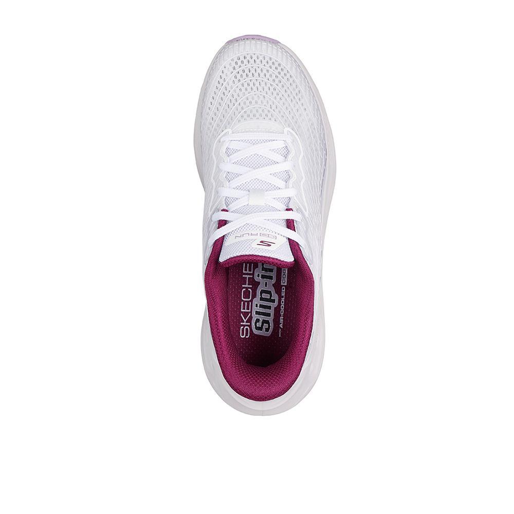 Zapatillas Skechers Mujer Max Cushioning Glide-Step Blanco 3/4