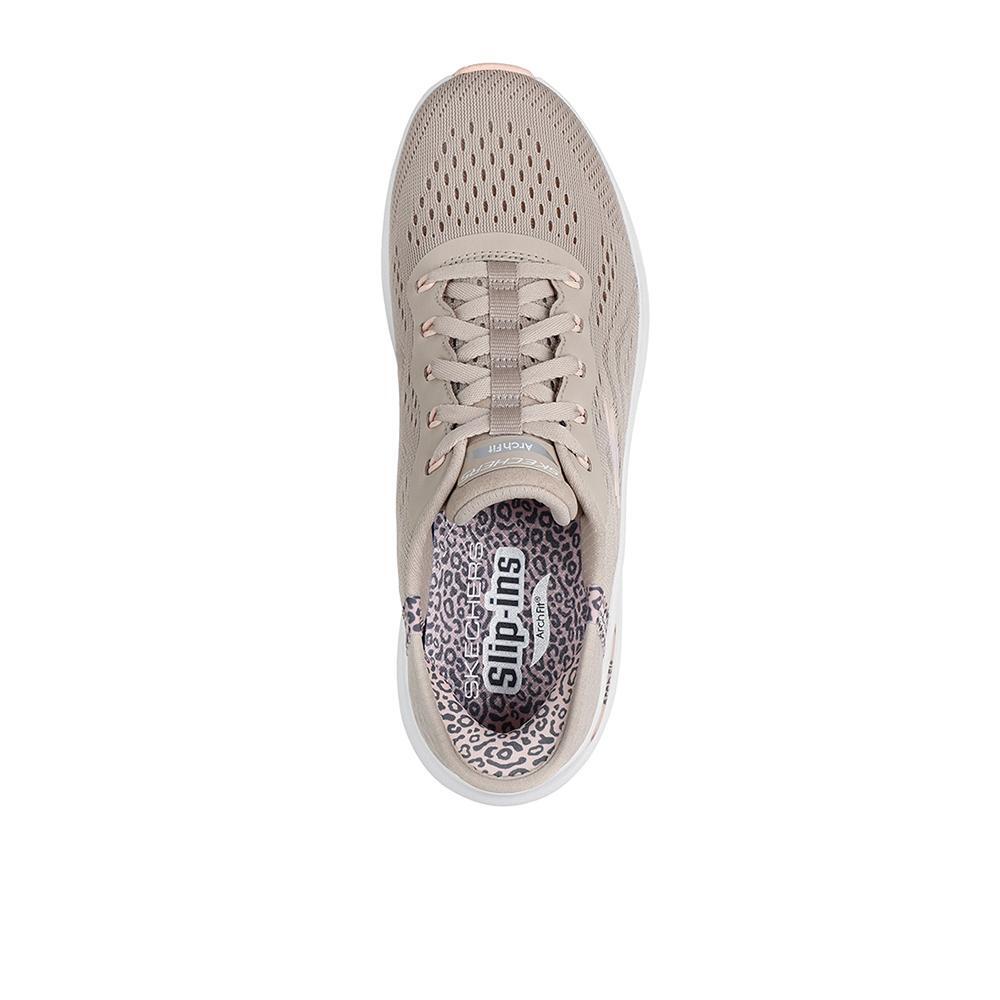 Ténis Skechers Mulher Arch Fit 2.0 - Spotted Grace Topo Mate 3/4