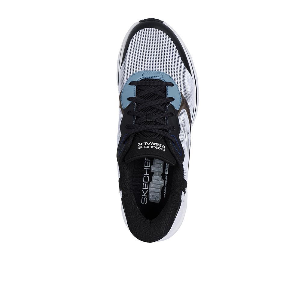Ténis Skechers Homem Go Walk Glide-Step 2.0 - Zac Branco/ Negro 3/4