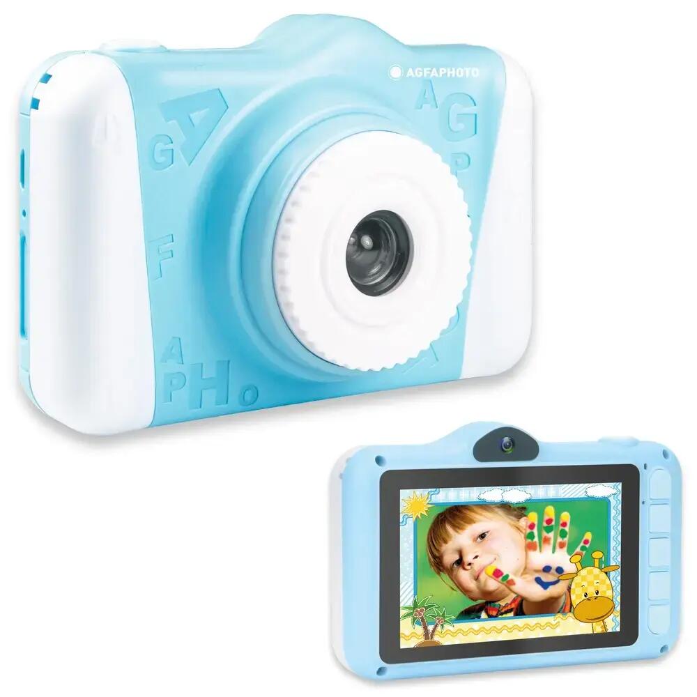 AGFA PHOTO Realikids Cam 2 - Kids Camera 3.5" LCD Photo Video Selfie - Blue