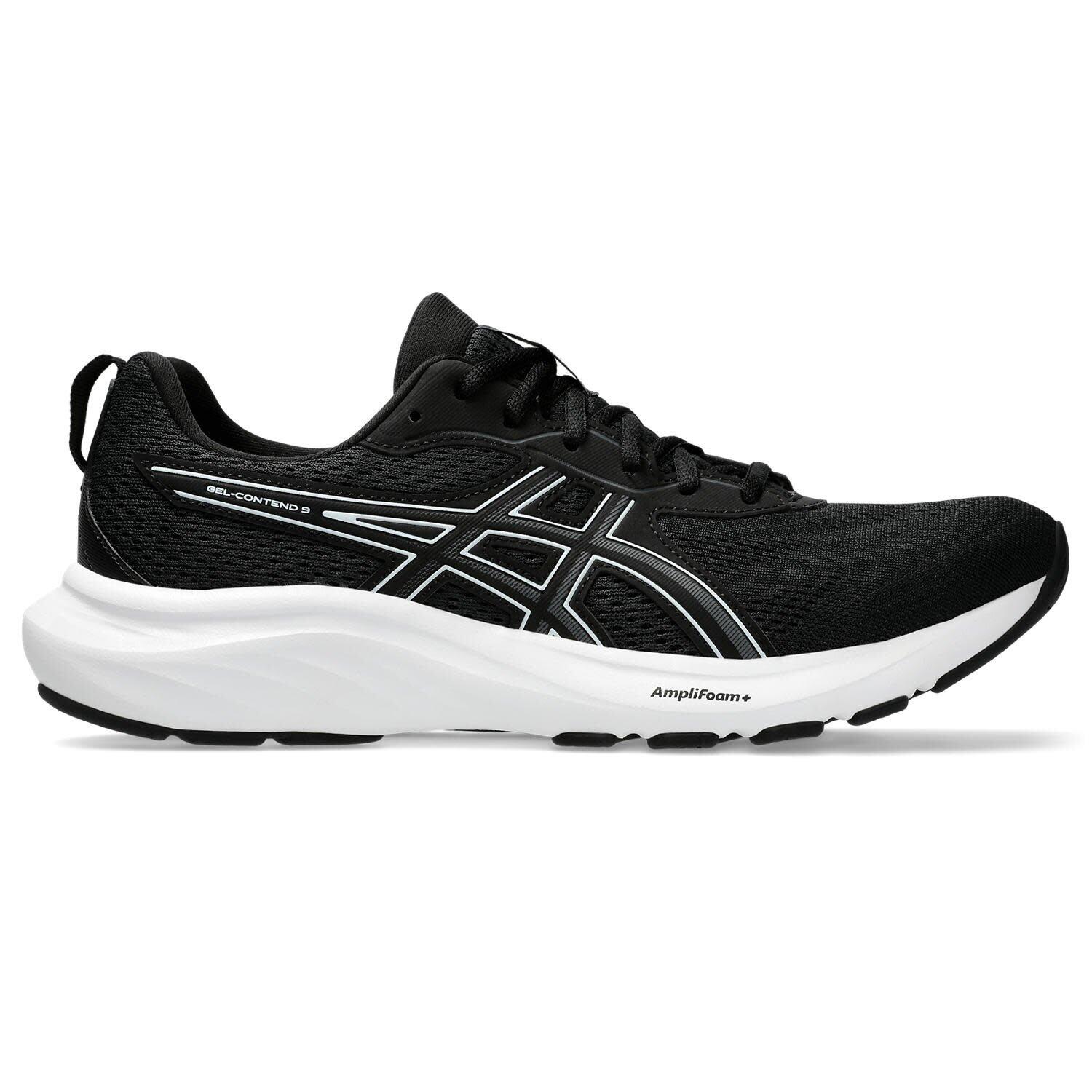 Asics - Chaussures De Running Homme - Asics Gel Contend 9 - Black/white - Chaussures De Sport - Noir - 42 - Decathlon