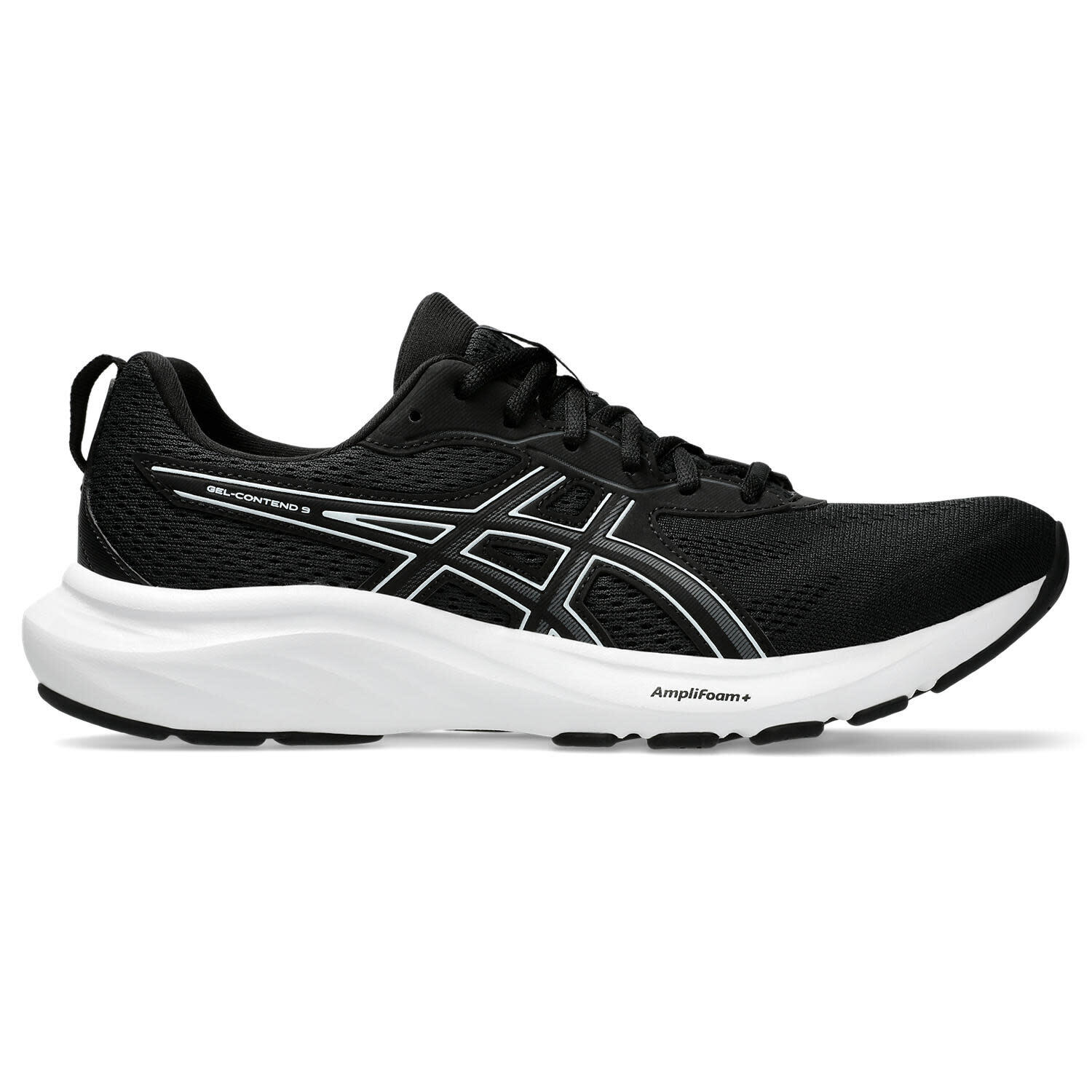 Asics - Chaussures De Running Homme - Asics Gel Contend 9 - Black/white - Chaussures De Sport - Noir - 41,5 - Decathlon