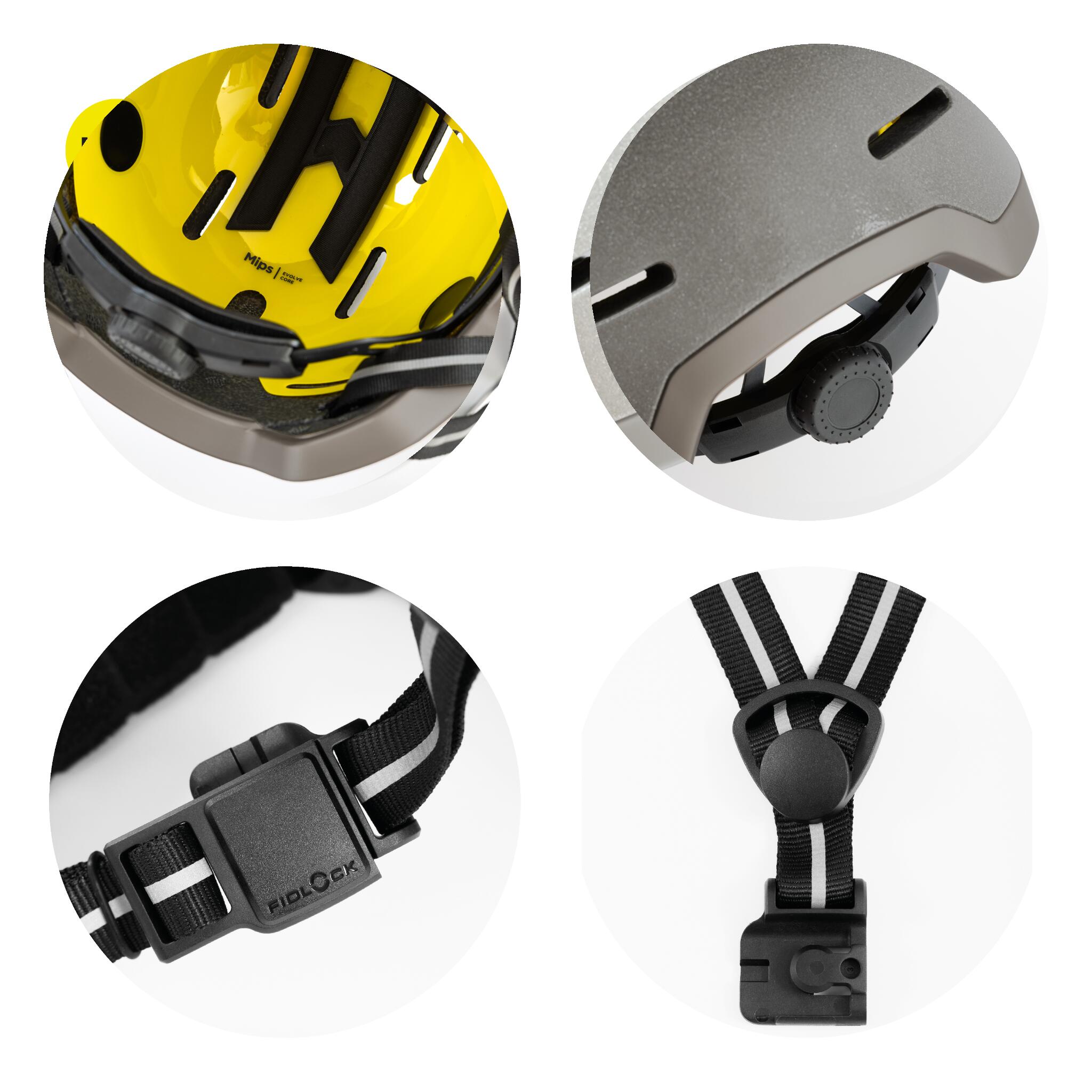 Casco Bici Riflettente Luminoso S con MIPS – Casco Leggero e Sicuro 4/7