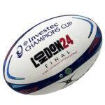 Pallone da rugby Gilbert Innovo per la finale dell'Investec Champions Cup 2024