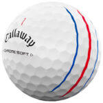 Bola de Golf Callaway Chrome Soft Triple Track 12 Pack Blanco 3/4
