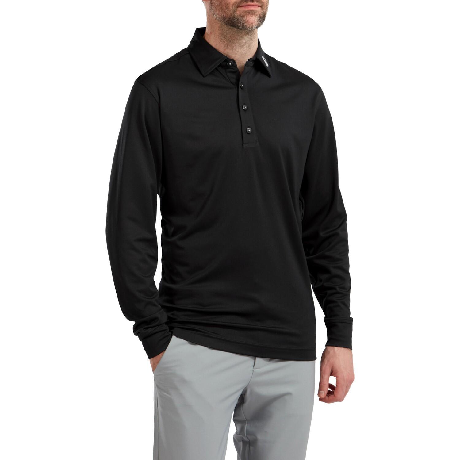 FOOTJOY Polo De Golf  Thermolite Golf Longsleeve   Noir 1/4