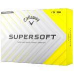 Confezione da 12 palline da golf Callaway Supersoft Giallo Nuovo