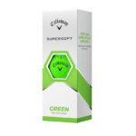 Confezione da 12 palline da golf Callaway Supersoft Verde Nuovo 2/3