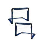 Twee opvouwbare psg minivoetbaldoeltjes