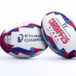 Pallone da rugby Gilbert Investec Champions Cup 2025 Sostenitore finale