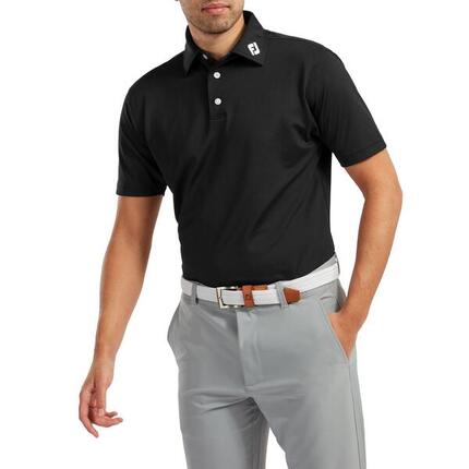 FOOTJOY Polo De Golf piqué extensible Noir