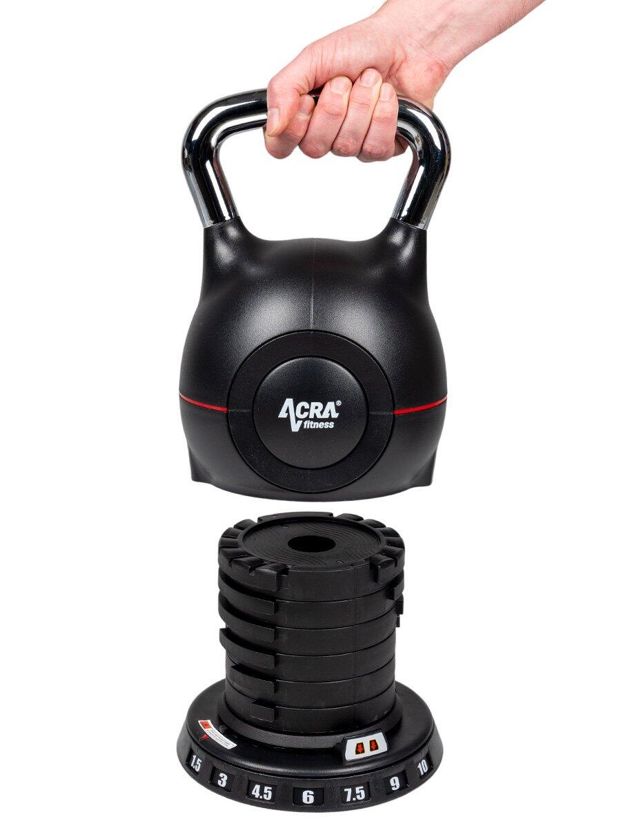 Kettlebell nové generace 7v1 - nastavitelný, 1,5-10kg 6/6