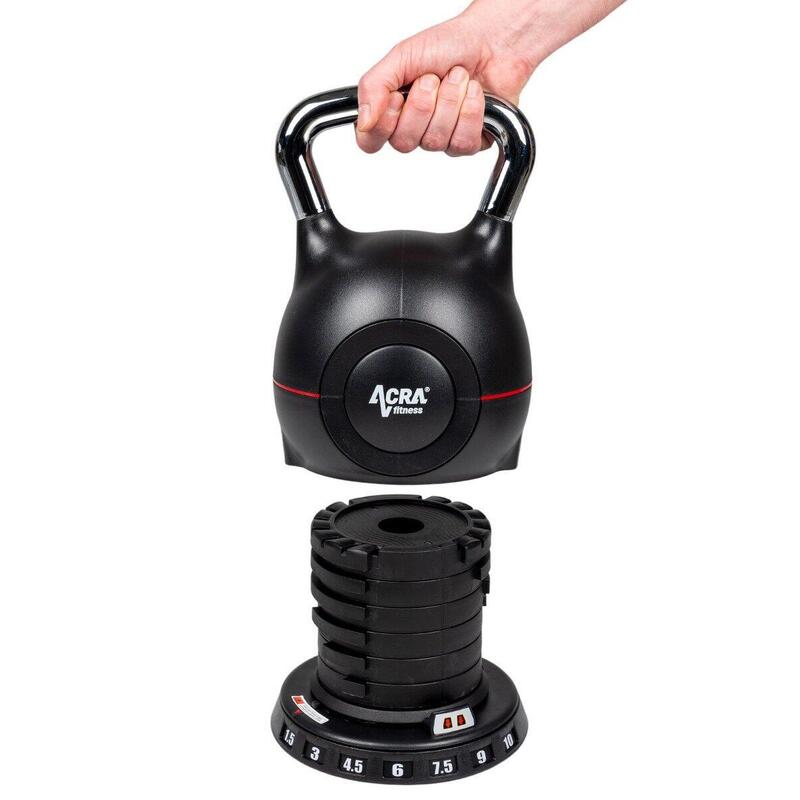 Kettlebell nové generace 7v1 - nastavitelný, 1,5-10kg