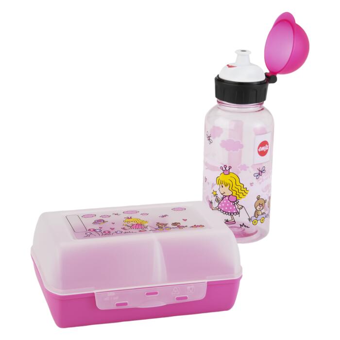 ZOTAL LABORATORIOS Bottiglia d'acqua e scatola di snack "Kids Princess Emsa