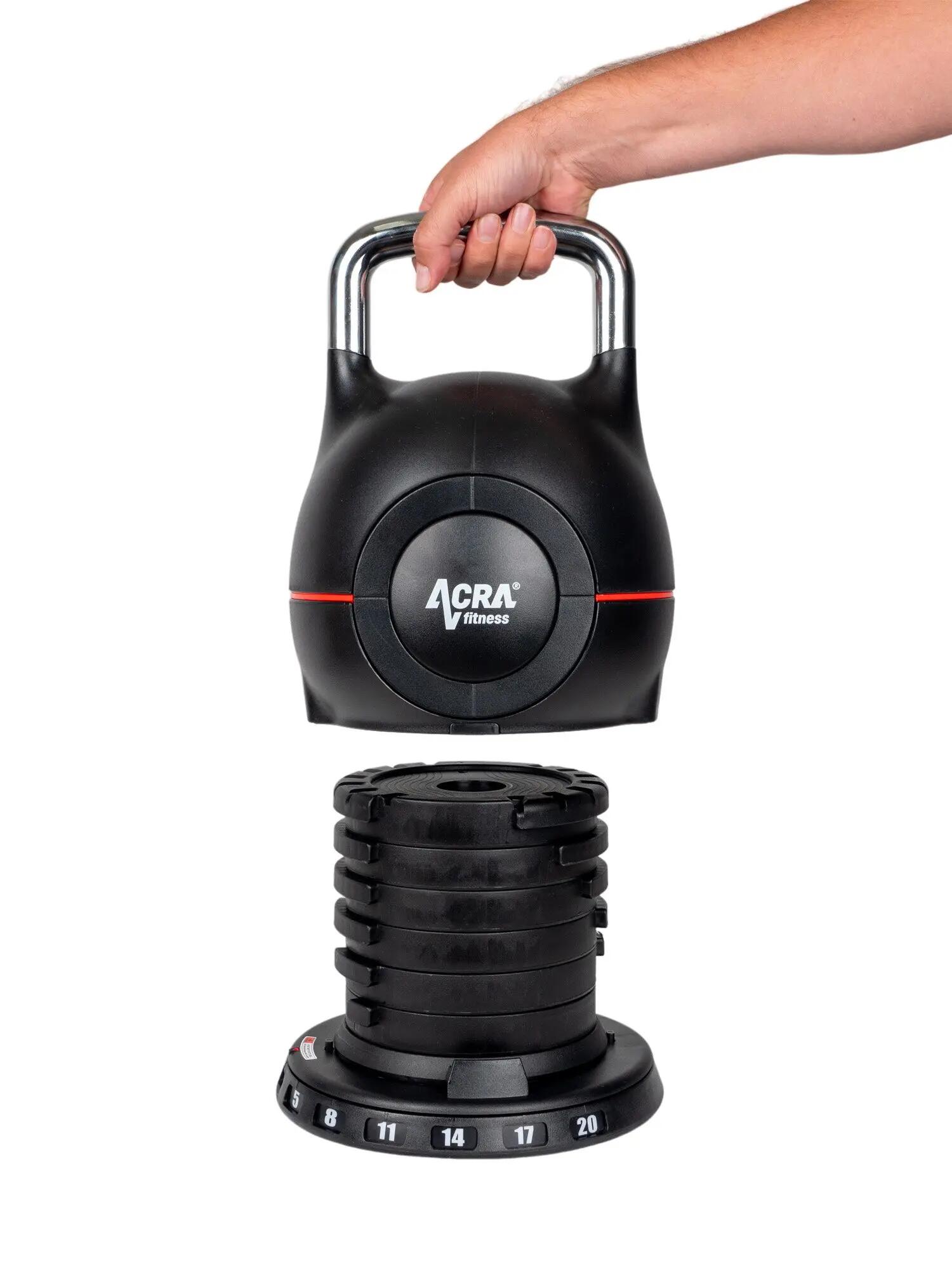 Kettlebell nové generace 7v1 - nastavitelný, 2-20kg 2/6