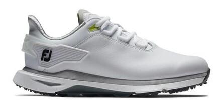 Chaussures de golf Footjoy Pro SLX pour femmes, blanches et grises