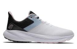 Chaussures de golf Footjoy Flex pour femmes, blanches et bleues