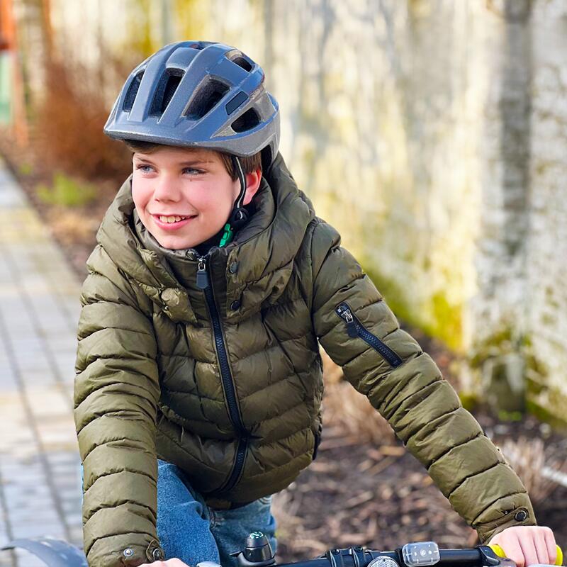 Casco Bici Riflettente Luminoso S Bambino – Casco Leggero e Sicuro 4/5