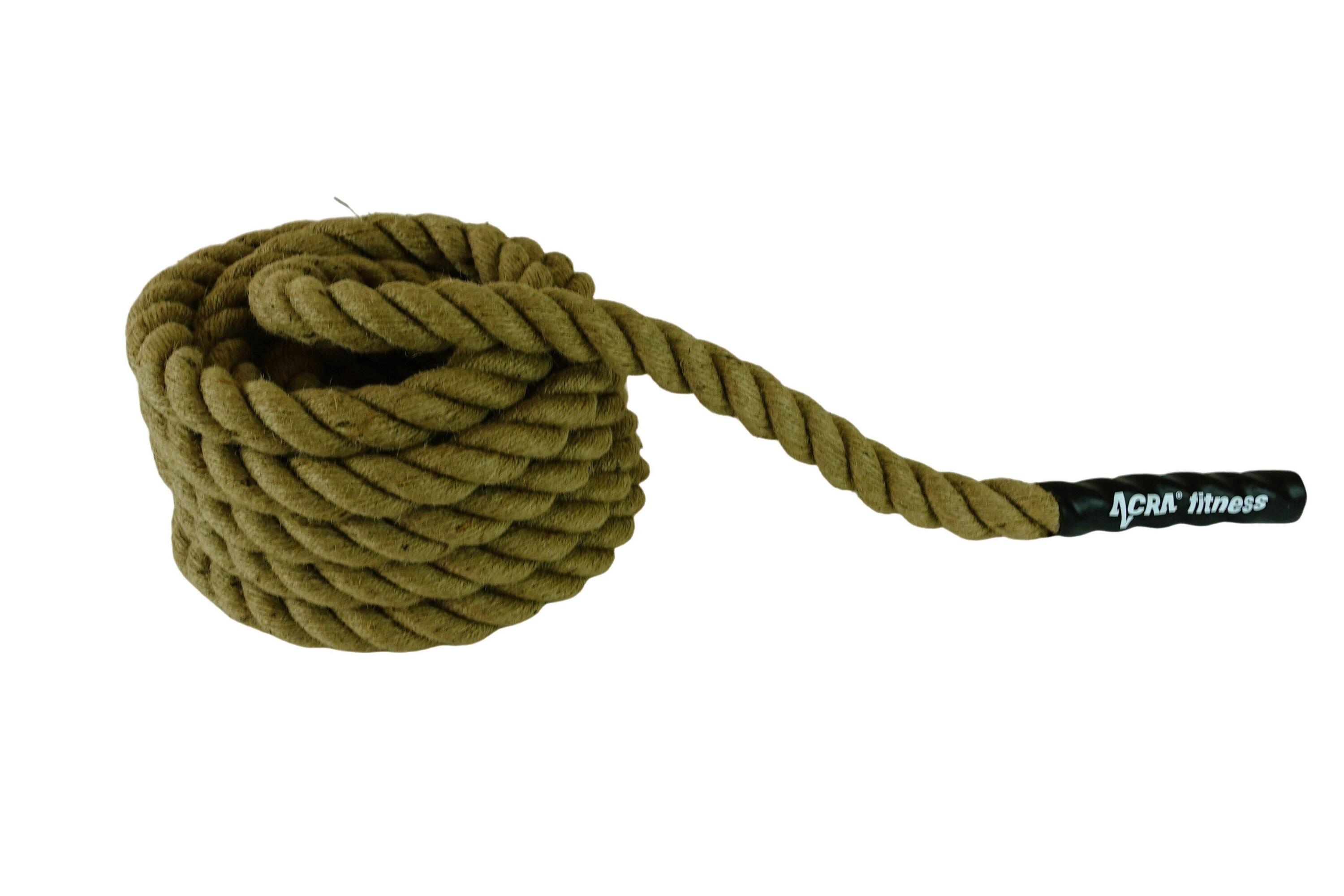 Posilovací lano přírodní 9m x 38mm 2/4