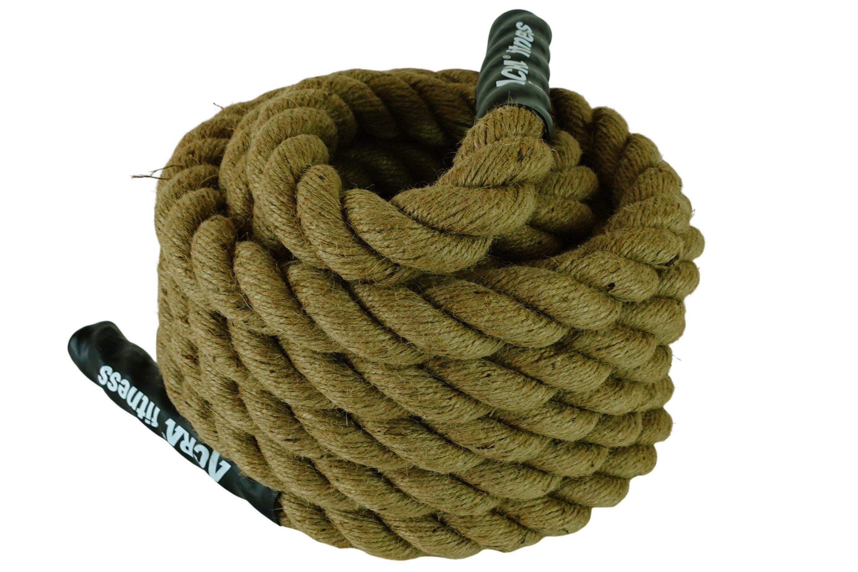 Posilovací lano přírodní 9m x 38mm 4/4