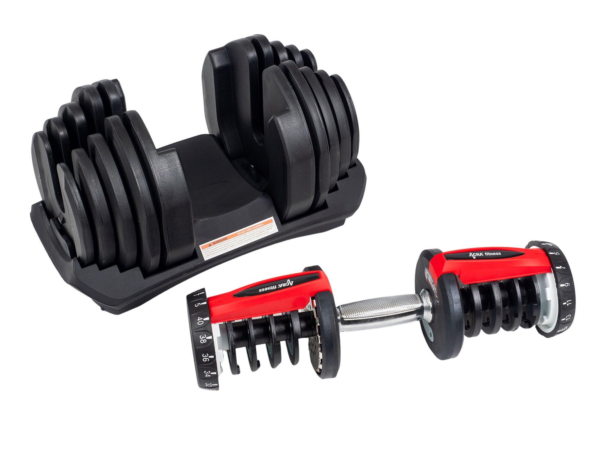 Nastavitelná činka 40 Kg Acra Set 16 činek v 1 3/7