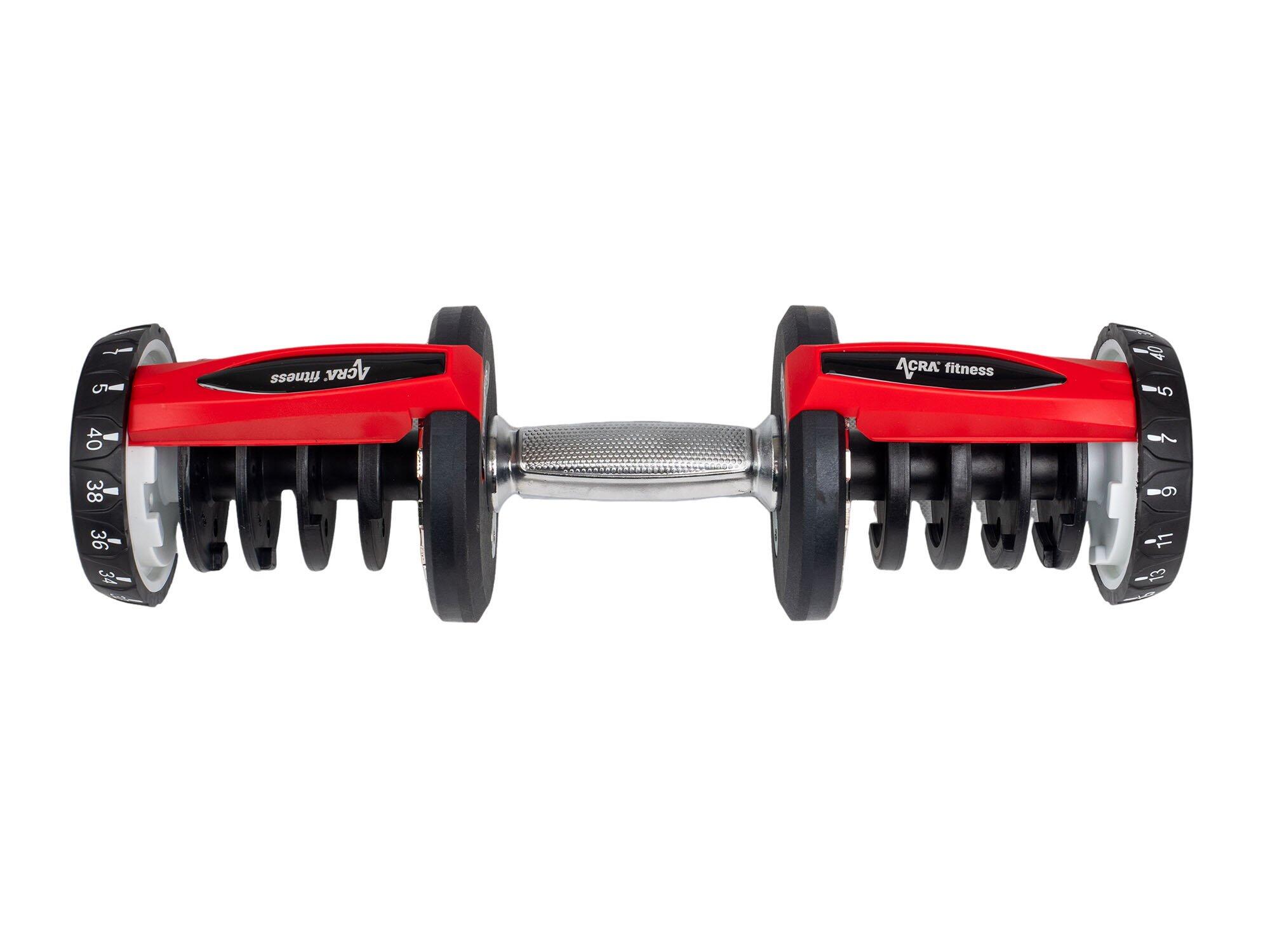 Nastavitelná činka 40 Kg Acra Set 16 činek v 1 6/7