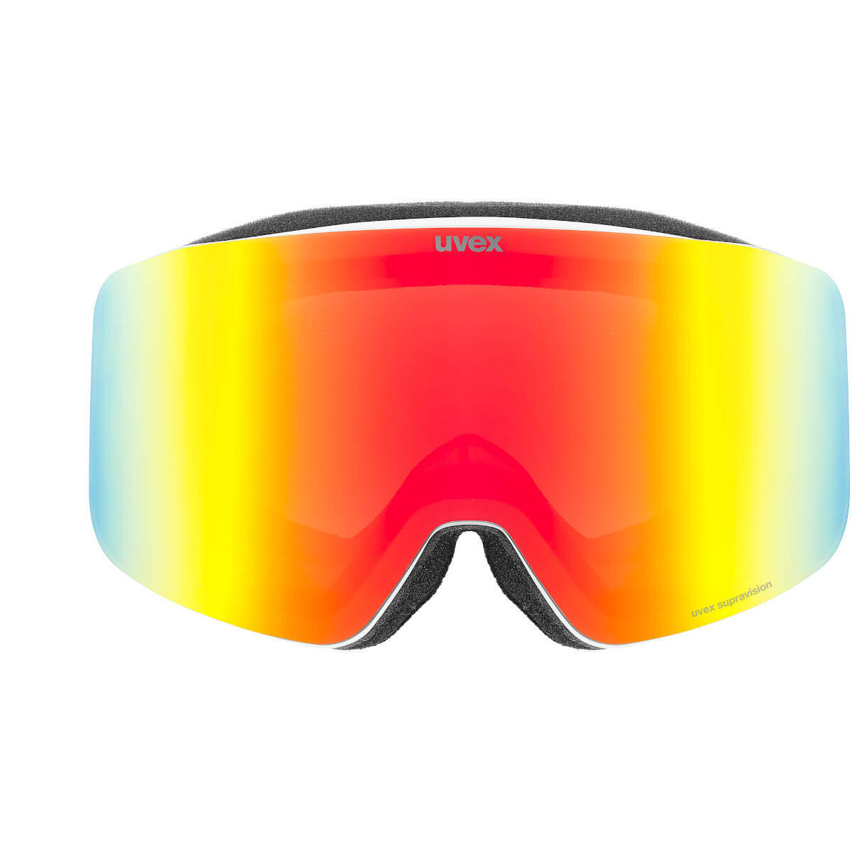 Gogle Uvex Pwdr FM White Matt Mirror Rainbow 2026 3/4