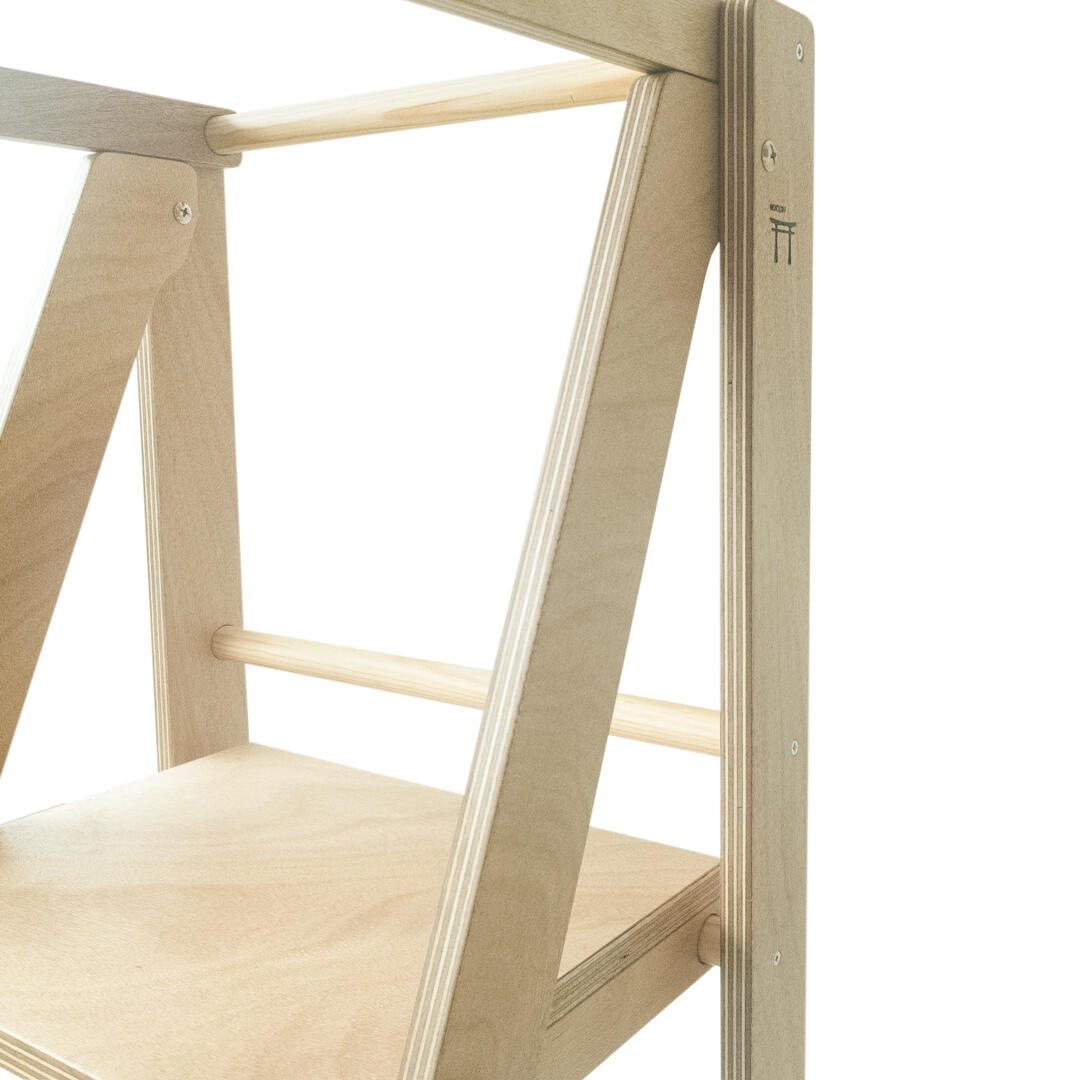 MUEBLE KIDS+TORRE APRENDIZAJE MOKUZAI+UNICA+BARNIZ 2/6