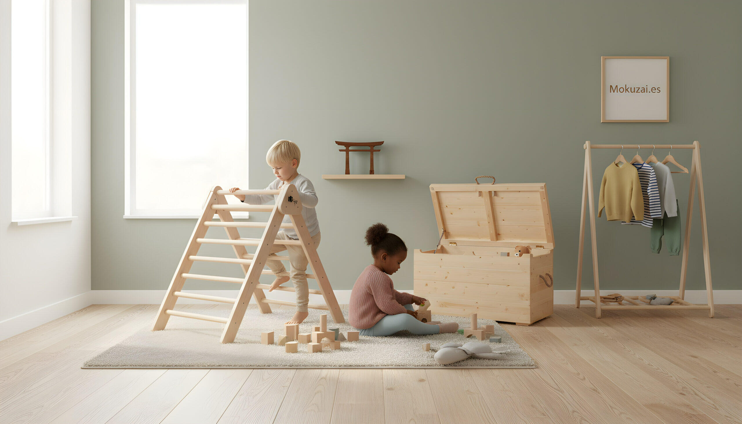 MUEBLE KIDS+TRIANGULO PLEGABLE+SMALL+NATURAL 5/5